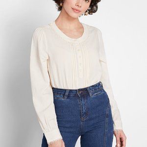 Sweet On You Long Sleeve Henley Top